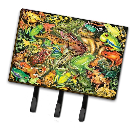 Jensendistributionservices 6 x 2 x 9 in. Frogs Leash or Key Holder MI1656462